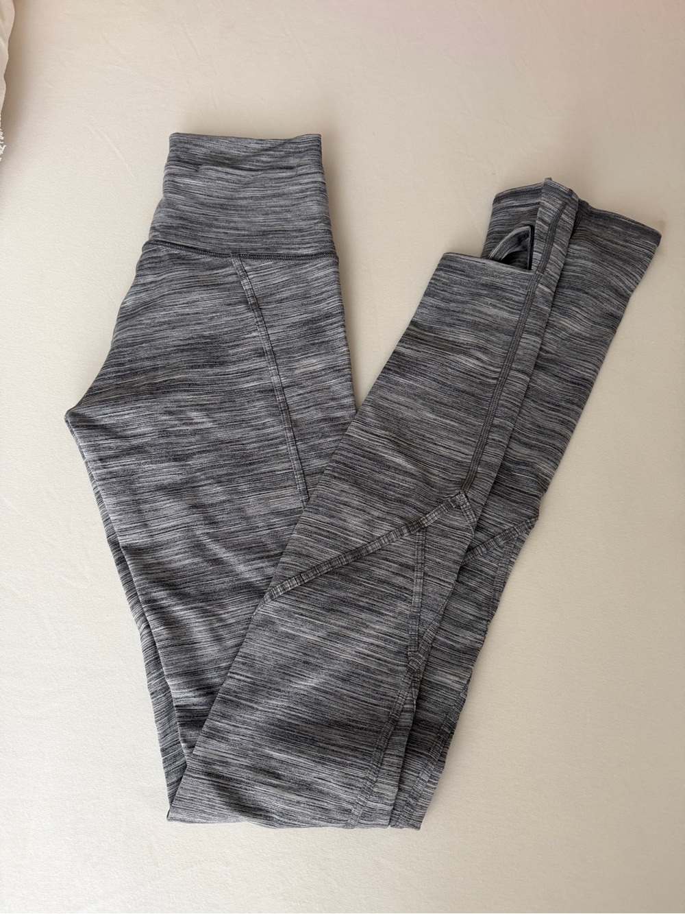 Lululemon Heather Gray High-Waist Leggings